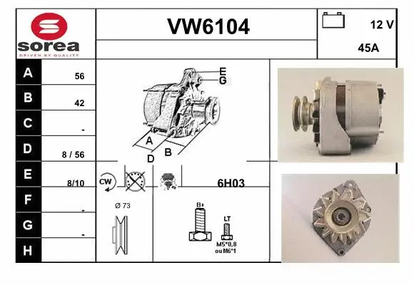 Alternator (VW6104)