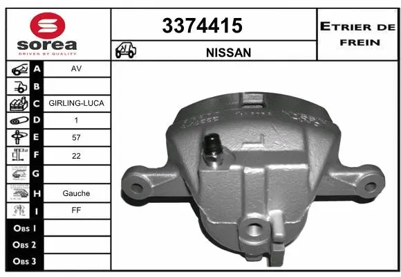 Brake Caliper (3374415)