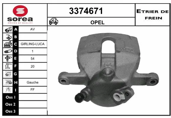 Brake Caliper (3374671)