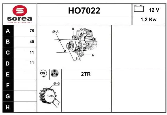 Starter (HO7022)