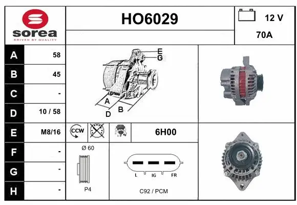 Alternator (HO6029)