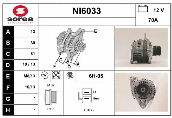 Alternator (NI6033)