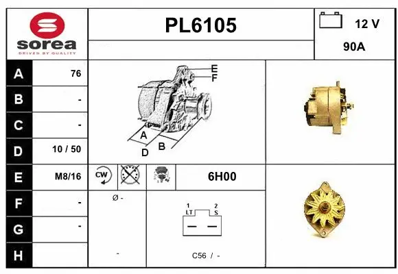 Alternator (PL6105)