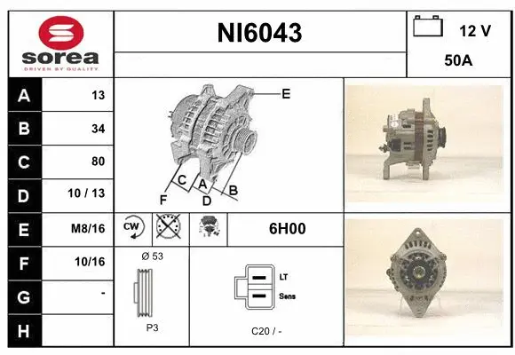 Alternator (NI6043)