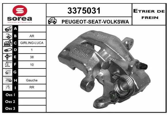 Brake Caliper (3375031)