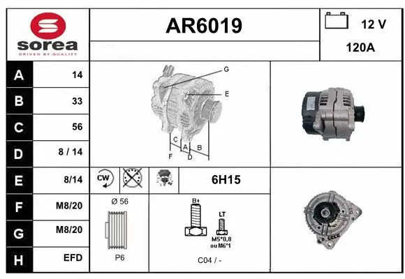 Alternator (AR6019)
