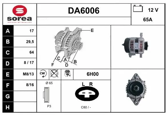 Alternator (DA6006)