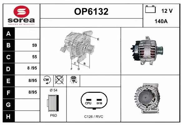 Alternator (OP6132)