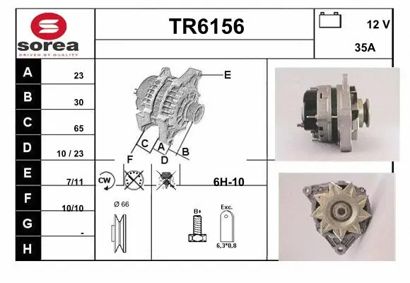 Alternator (TR6156)