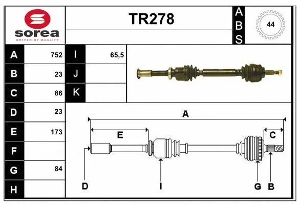 Drive Shaft (TR278)