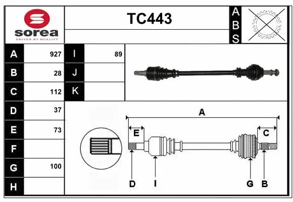 Drive Shaft (TC443)
