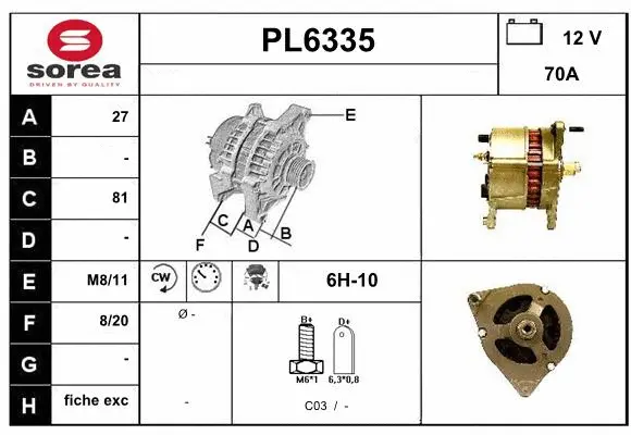 Alternator (PL6335)