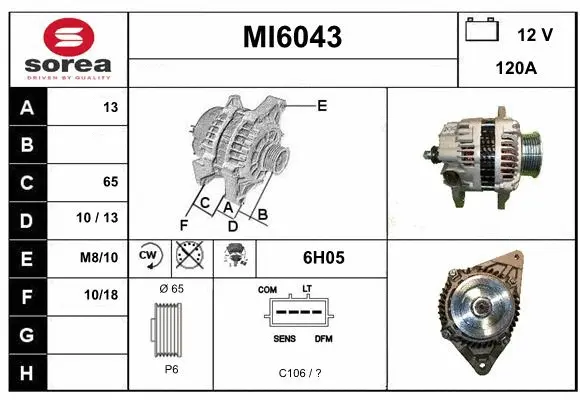 Alternator (MI6043)