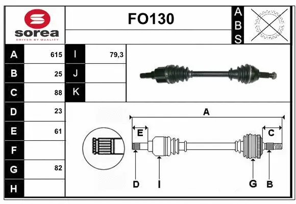 Drive Shaft (FO130)