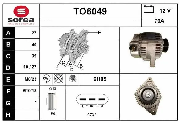 Alternator (TO6049)