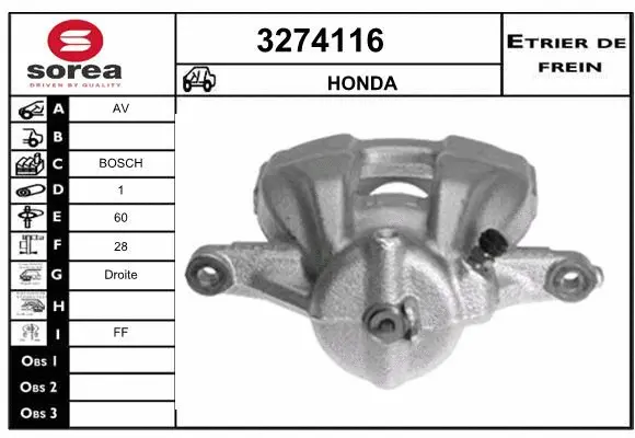 Brake Caliper (3274116)