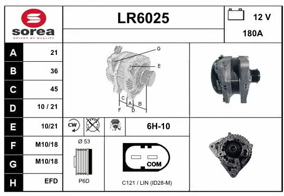 Alternator (LR6025)