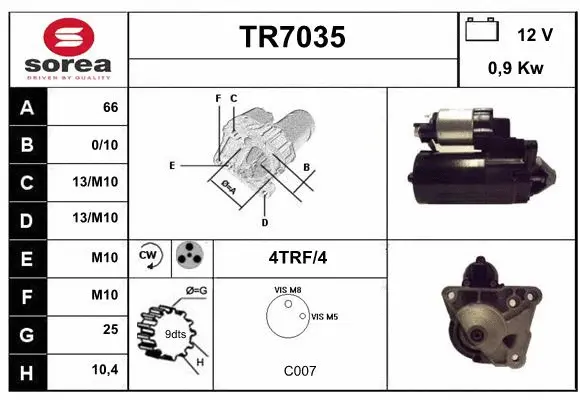 Starter (TR7035)