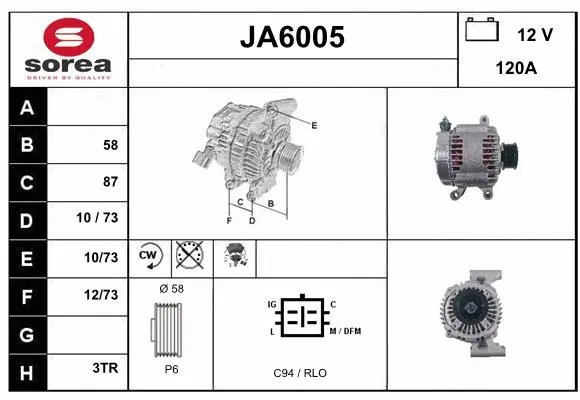 Alternator (JA6005)