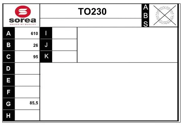 Drive Shaft (TO230)