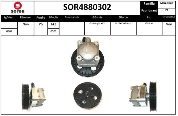 Hydraulic Pump, steering (SOR4880302)