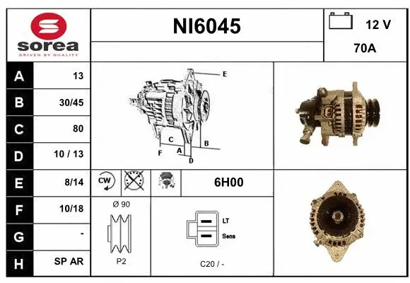 Alternator (NI6045)