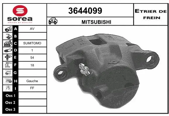 Brake Caliper (3644099)
