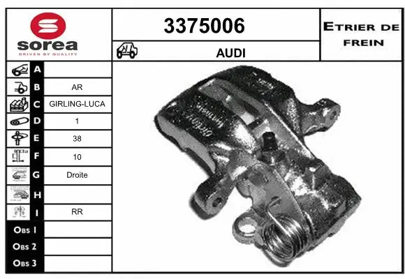 Brake Caliper (3375006)