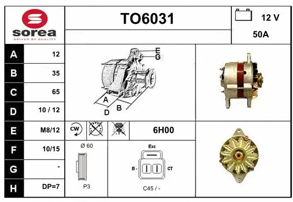 Alternator (TO6031)