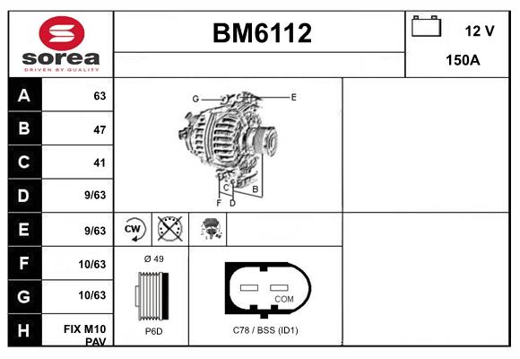Alternator (BM6112)