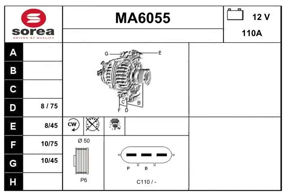 Alternator (MA6055)