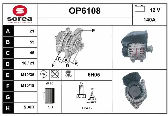 Alternator (OP6108)