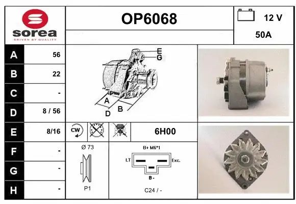 Alternator (OP6068)