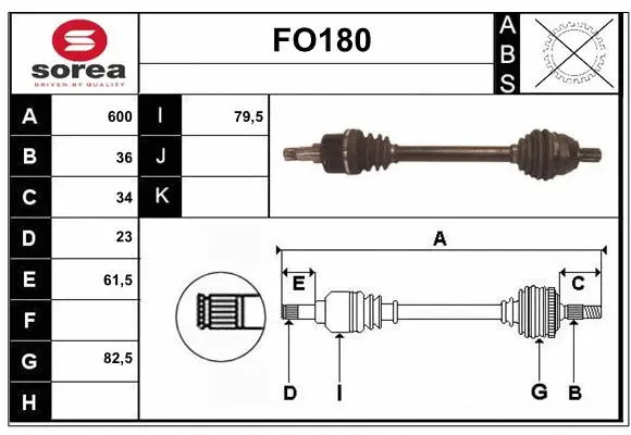 Drive Shaft (FO180)