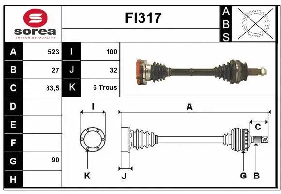 Drive Shaft (FI317)