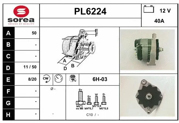 Alternator (PL6224)