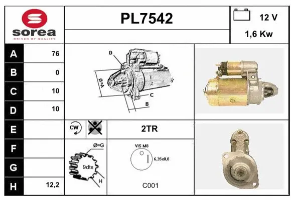 Starter (PL7542)