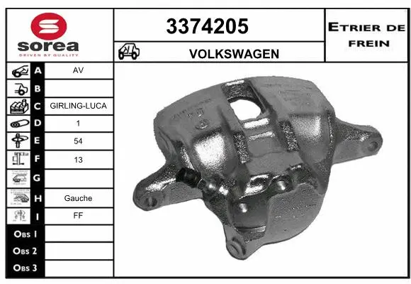 Brake Caliper (3374205)