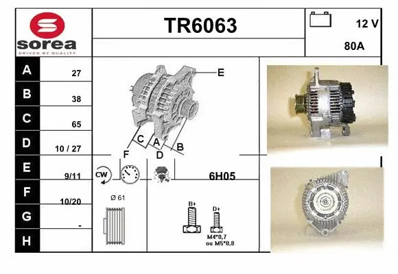 Alternator (TR6063)