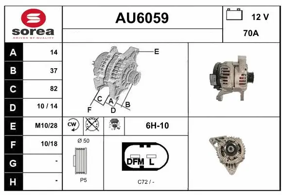 Alternator (AU6059)