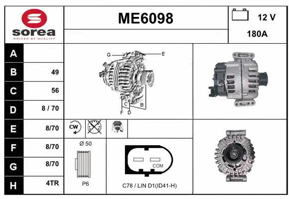 Alternator (ME6098)