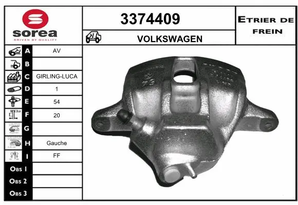 Brake Caliper (3374409)