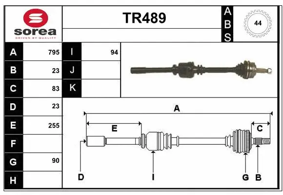 Drive Shaft (TR489)