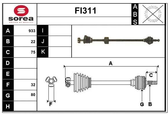 Drive Shaft (FI311)