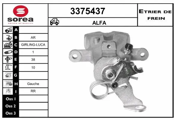 Brake Caliper (3375437)