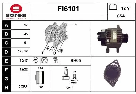 Alternator (FI6101)