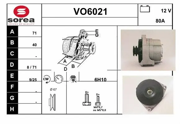 Alternator (VO6021)