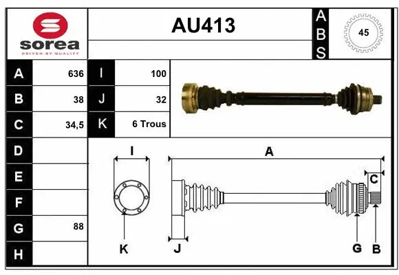 Drive Shaft (AU413)