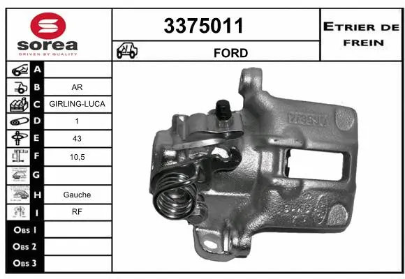 Brake Caliper (3375011)