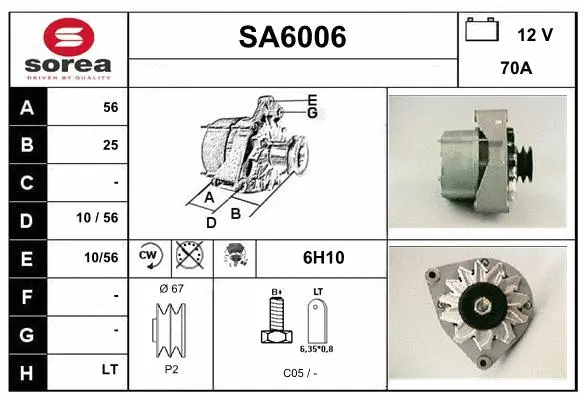 Alternator (SA6006)